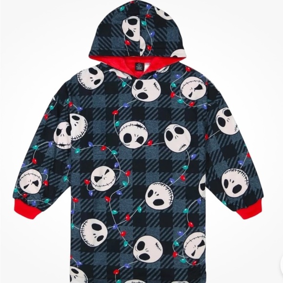 Disney Nightmare Before Christmas Oversized Hooded Pullover, Size S/M - Picture 1 of 5